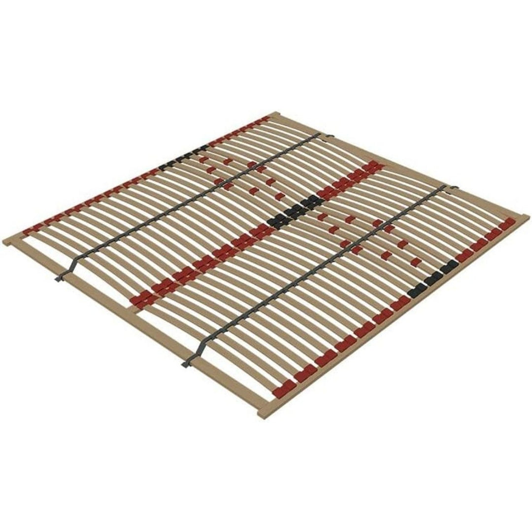mr mattress holz-lattenrost 180x200 surface standard mit haerteregelung im lendenbereich aus birkenlatten gefertigt fuer selbstmontage