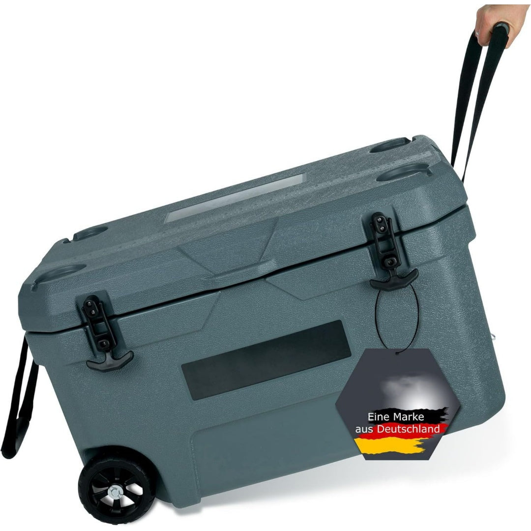 your gear katmai kuehlbox 50l volumen 213h kuehlung robuste thermobox mit rollen energieeffizient perfekt fuer camping festivals auto isoliert lebensmittelecht outdoor kuehltasche