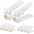 clear schuh stackers schuh slots organizer pack von 10 schuh stackers platzsparender schuh organizer fuer schrank schuh organizer