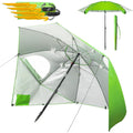 menz sonnenschirm strand windfest stabil 220 cm fb gruen funktionale upf 50 sonnenschirm muschel strandschirm mit seitenwand sonnenschutz strand