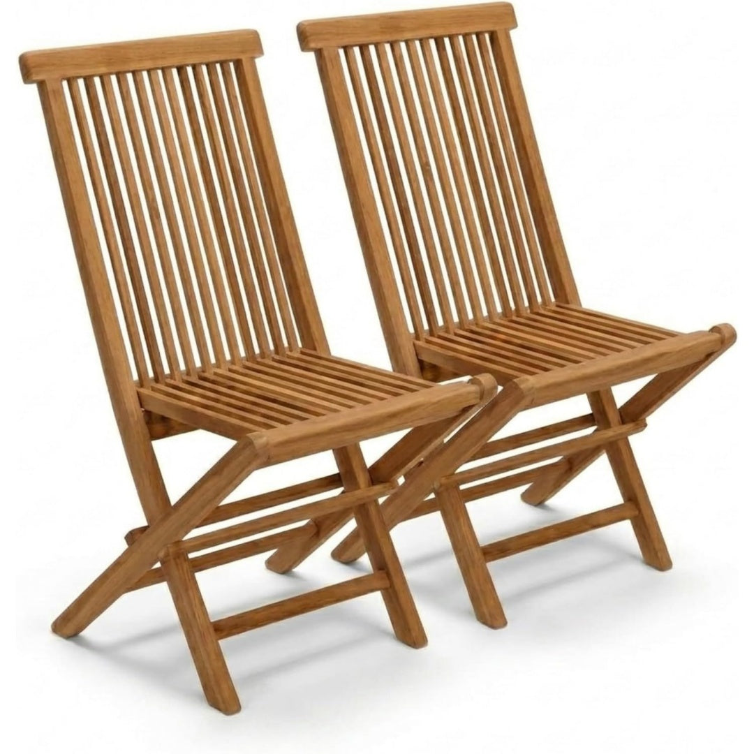 sam 2er set premium klappstuhl menorca teakholz massiv lackiert balkonstuehle klappbarer gartenstuhl ohne armlehnen bis 150 kg wetterfest fuer garten terrasse balkon outdoor unikat
